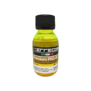 Compressor oil with ultraviolet leak detector